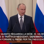 Ucraina, Putin: “Slovacchia pronta a ospitare i negoziati per un accordo di pace”