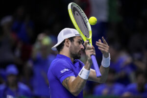 Matteo Berrettini vs Botic van de Zandschulp - Tennis, finale Coppa Davis Italia-Olanda