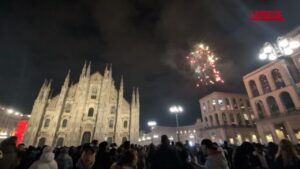 Capodanno a Milano, i festeggiamenti in Duomo