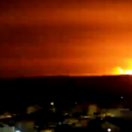 Gaza, enorme esplosione nella Striscia vista dal confine israeliano