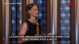 Golden Globes, Jodie Foster: “Dedico il premio ai miei figli e ad Alex, l’amore della mia vita”