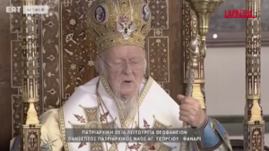 Istanbul, il patriarca ortodosso Bartolomeo I celebra l’Epifania