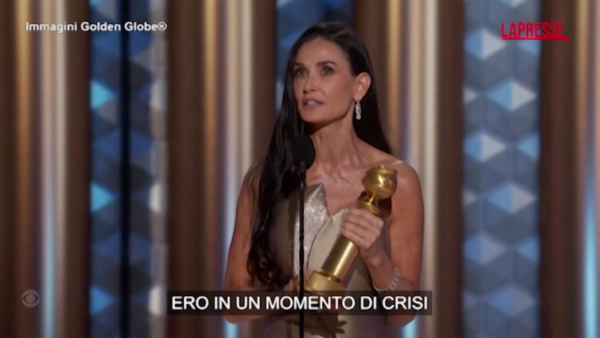 Golden Globes, Demi Moore: “Pensavo fossi finita, ero in crisi. Dico grazie a ‘The Substance'”