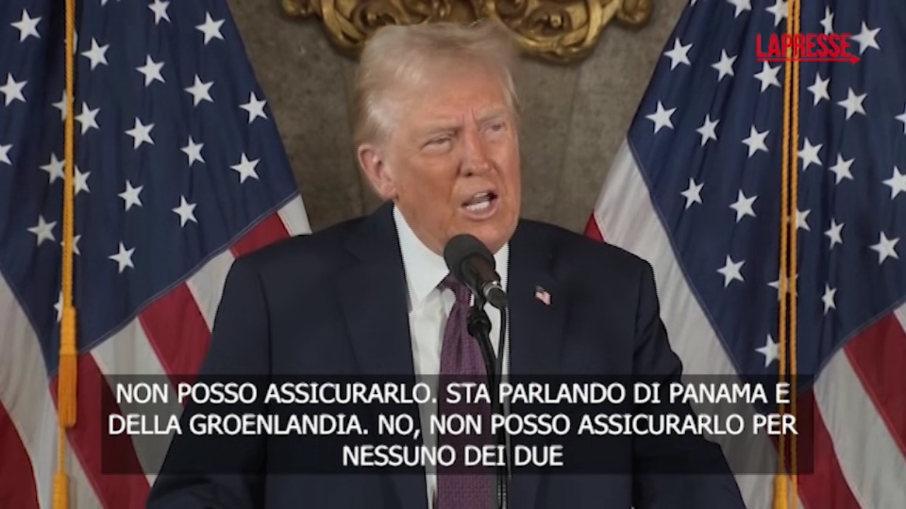 Usa, Trump: “Non escludo forza militare per Panama e Groenlandia”