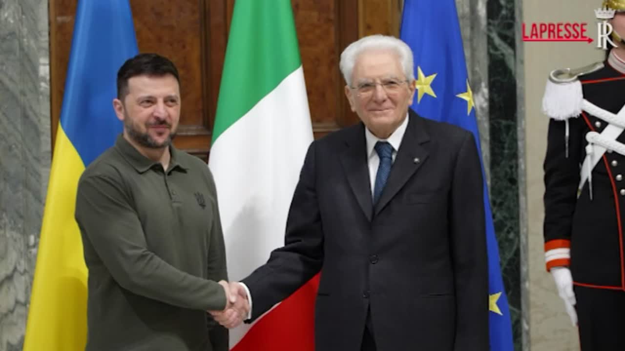 Mattarella riceve Zelensky: “Pieno impegno dell’Italia nel sostegno all’Ucraina”