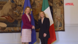 Ue, Kaja Kallas incontra Giorgia Meloni a Palazzo Chigi