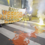 Morte Ramy Elgaml, a Milano vernice rossa contro Prefettura: ‘ucciso da razzismo di Stato’