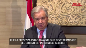 Libano, Guterres: “Sosterremo il Paese nel suo rapido recupero”