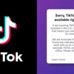 TikTok oscurata negli Stati Uniti, messaggio agli utenti: “Per fortuna arriva Trump”