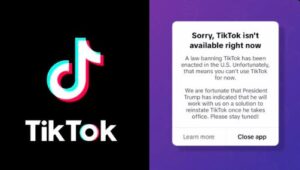 TikTok oscurata negli Stati Uniti, messaggio agli utenti: “Per fortuna arriva Trump”