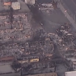 Incendi Los Angeles, la devastazione di Altadena nella immagini areali