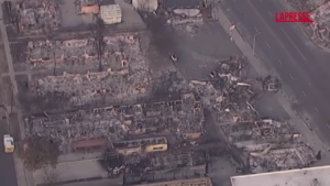 Incendi Los Angeles, la devastazione di Altadena nella immagini areali