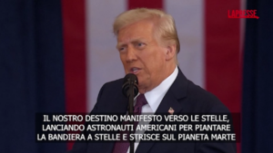 Usa, Trump: “Metteremo la nostra bandiera a stelle e strisce su Marte”. E Musk esulta