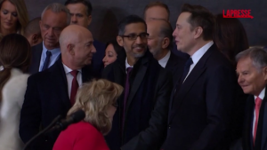 Insediamento Trump: Musk, Bezos e Zuckerberg alla Rotonda del Campidoglio