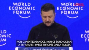 Zelensky a Davos: “Soldati Nord Corea sono più vicini a qui che a Pyongyang”