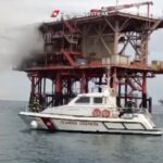 Termoli, incendio su piattaforma petrolifera Rospo Mare