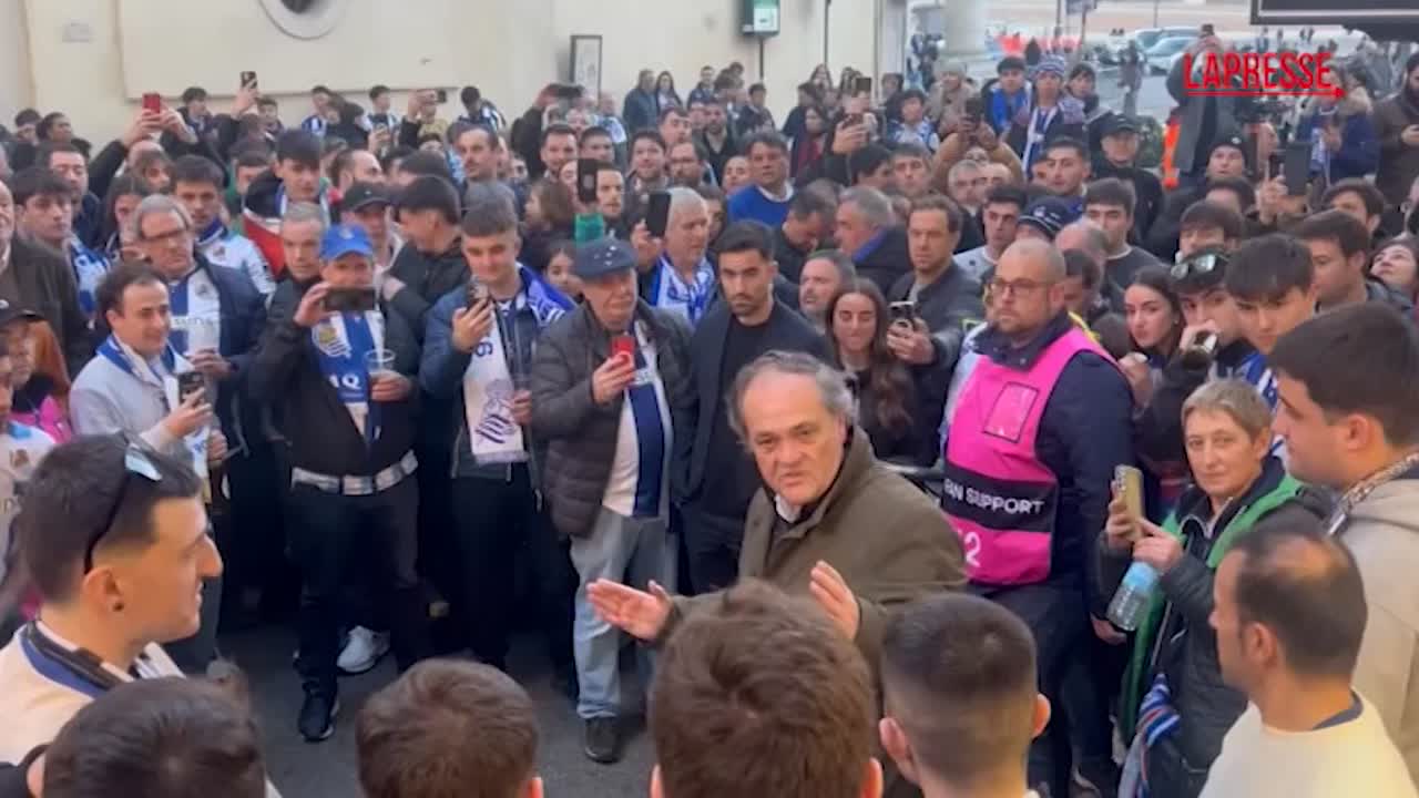 Lazio Real Sociedad, tifosi spagnoli si radunano per andare allo stadio