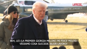 Usa, Donald Trump sui dazi all’Italia: “Giorgia Meloni mi piace, vediamo cosa succederà”