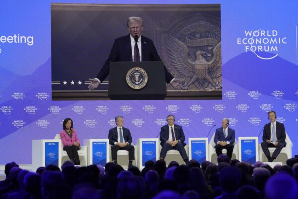 Donald trump interviene al World Economic Forum di Davos