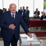Bielorussia, Lukashenko vota a Minsk