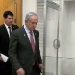 Israele, l’arrivo di Netanyahu in tribunale