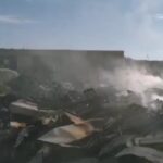 Catanzaro, incendio in una discarica abusiva vicino a un campo rom