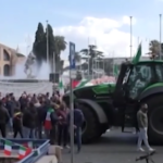 Roma, proteste agricoltori: trattori in piazza