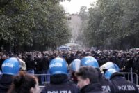 Roma-Eintracht, tifosi dell'Eintracht arrivano a Roma