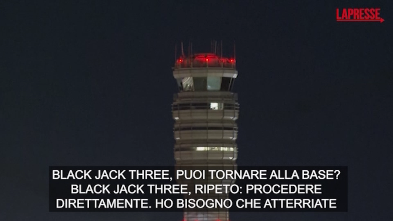 Schianto Washington, gli ultimi attimi prima dell’impatto nell’audio della torre di controllo