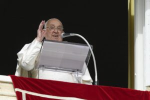Papa Francesco durante Angelus della domenica