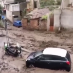 Messina, esonda il torrente Zafferia