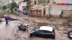 Messina, esonda il torrente Zafferia