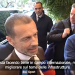 Ceferin: “Italia migliori sul tema infrastrutture”