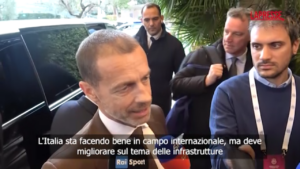 Ceferin: “Italia migliori sul tema infrastrutture”