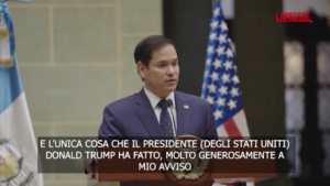 Usa, Rubio: “Piano Trump a Gaza? Offerta generosa di ricostruire poi persone possono tornare”
