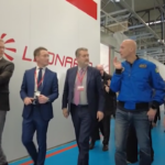 L’astronauta Luca Parmitano visita il sito Leonardo di Campi Bisenzio