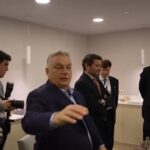 Ue, evento Patrioti a Madrid: l’ingresso di Salvini con Orban e Le Pen