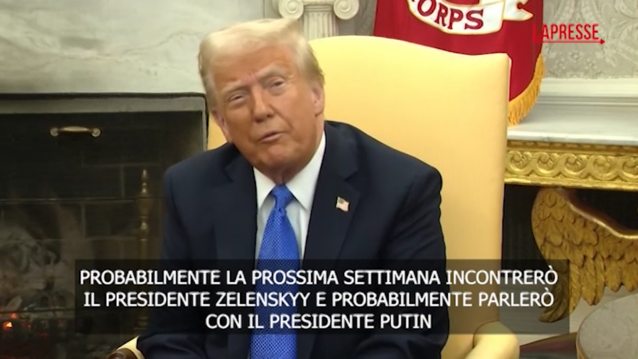 Ucraina, Trump: “Prossima settimana probabile incontro con Zelensky”