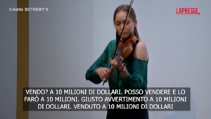 Violino Stradivari del 1714 venduto all’asta per 11,3 milioni di dollari