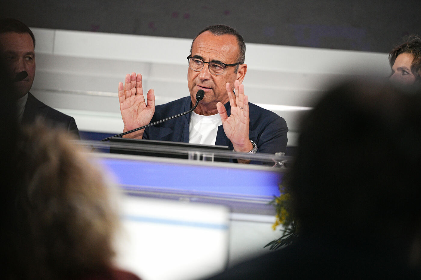 Sanremo 2025, la conferenza stampa della prima serata