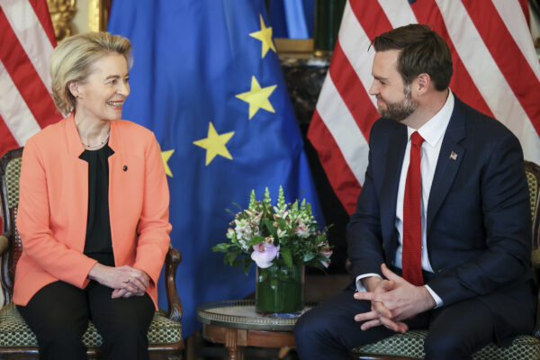 Ue-Usa, Vance a von der Leyen: “Ci teniamo molto all’Europa”