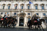 Roma - Festa Tricolore, al Quirinale cambio della guardia solenne