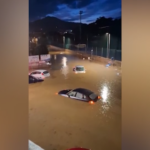 Nubifragio sull’Isola dell’Elba: le auto sommerse a Portoferraio