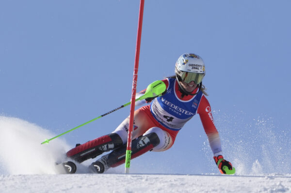 Slalom femminile ai Campionati mondiali di sci alpino a Saalbach-Hinterglemm in Austria.