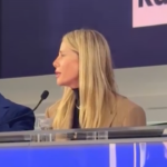 Sanremo 2025, Alessia Marcuzzi in conferenza stampa canta Luis Miguel
