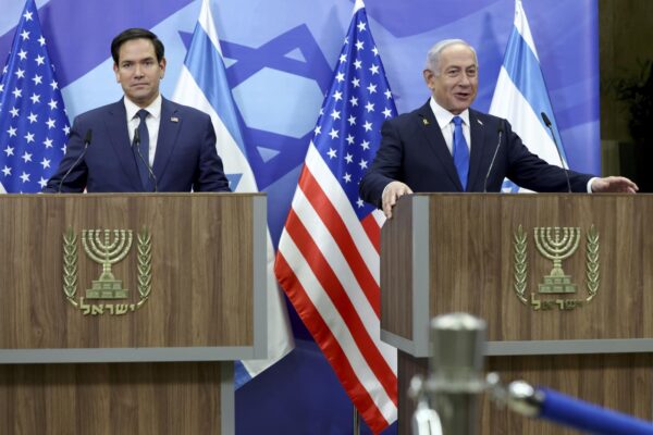 Marco Rubio incontra Benjamin Netanyahu a Gerusalemme