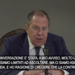 Vertice Usa-Russia, Lavrov: “Stati Uniti più comprensivi della nostra posizione”