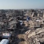 Gaza, la distruzione a Beit Lahiya: le immagini dal drone