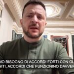 Zelensky: “Servono accordi forti con gli Stati Uniti”