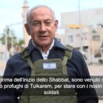 Cisgiordania, Netanyahu elogia i soldati durante la visita al campo profughi di Tulkarem